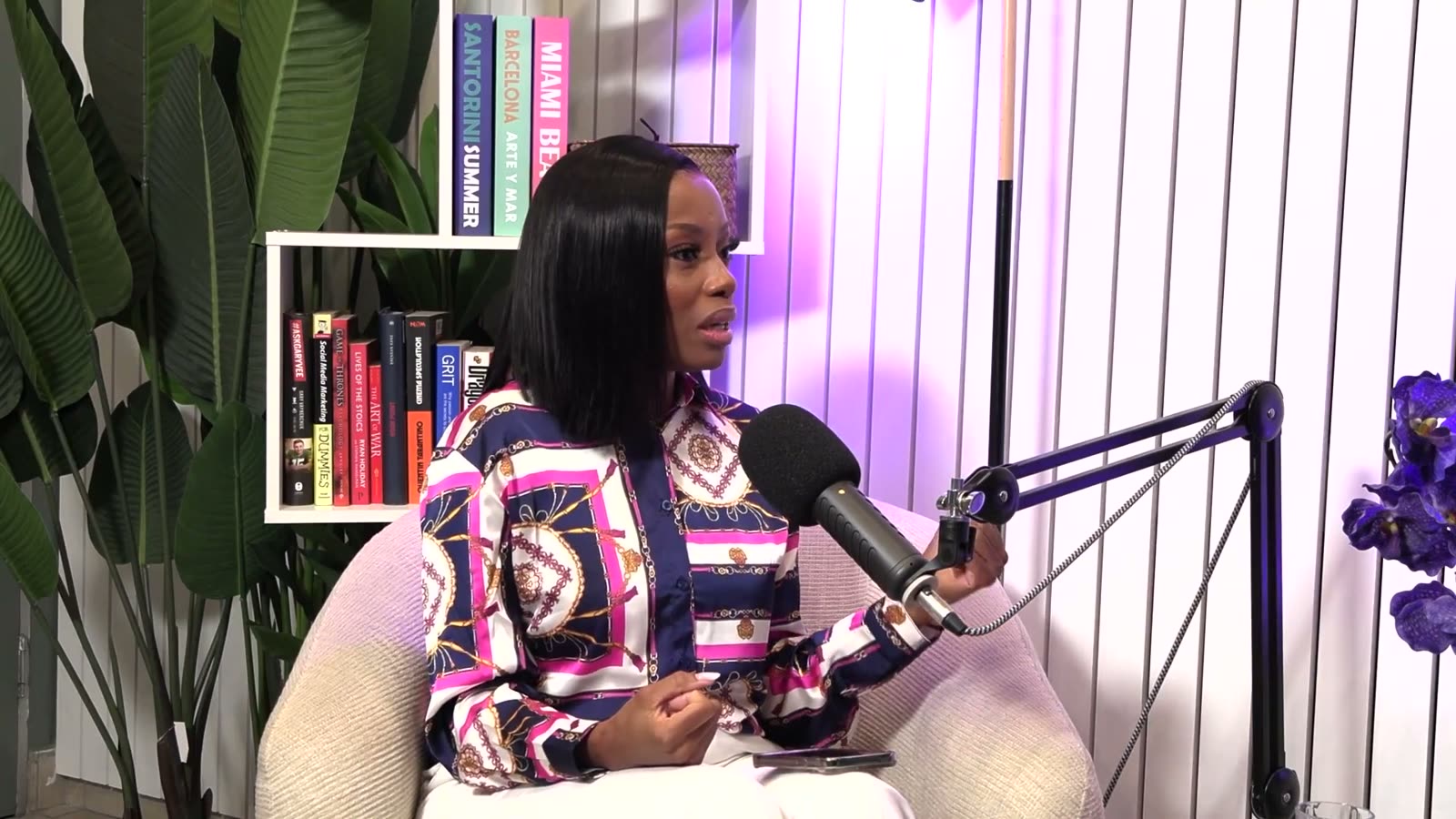 Khabo Mnguni answering a question during the podcast interview